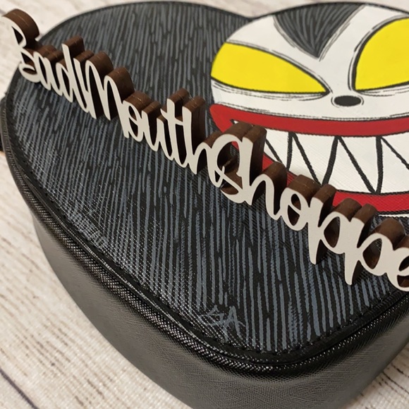 *VOIDEaD Scary Teddy Nightmare Before Christmas Hand Painted Crossbody Purse - Picture 6 of 9